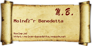 Molnár Benedetta névjegykártya